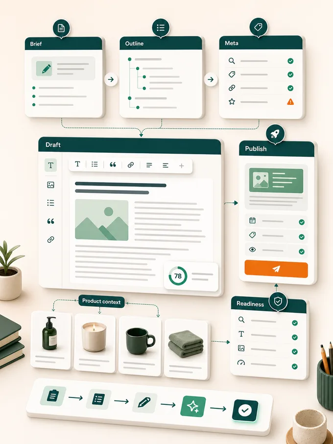 Blogify content execution workflow